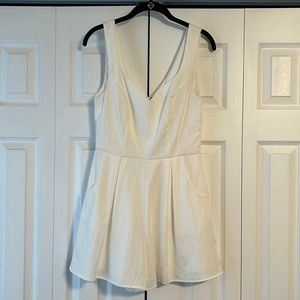 White sleeveless romper